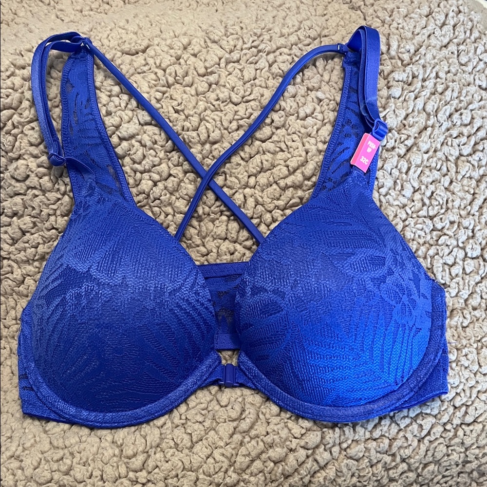 PINK Victoria's Secret Vibrant Blue Bra